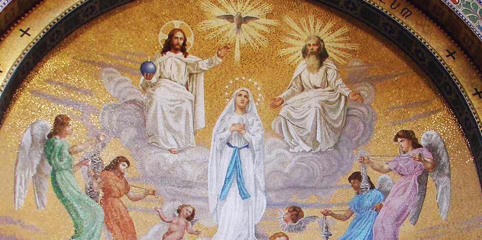 Mosaique de Lourdes: Assomption de Notre Dame