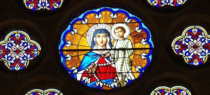Notre Dame du Rosaire avec l'enfant Jésus