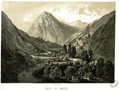 Gravure de la route du Limacon